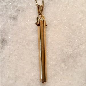 Stella & Dot Gold Pendant Necklace