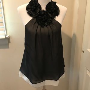 BCBG Max Azria tie neck top