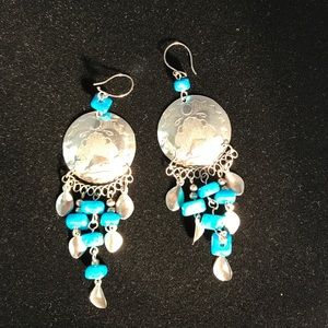 Silver and Turquiose Earrings