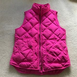 J Crew Vest - Electric Pink S