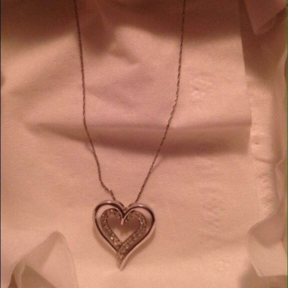 Silver gold necklace