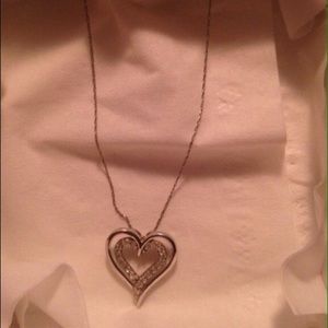 Silver gold necklace