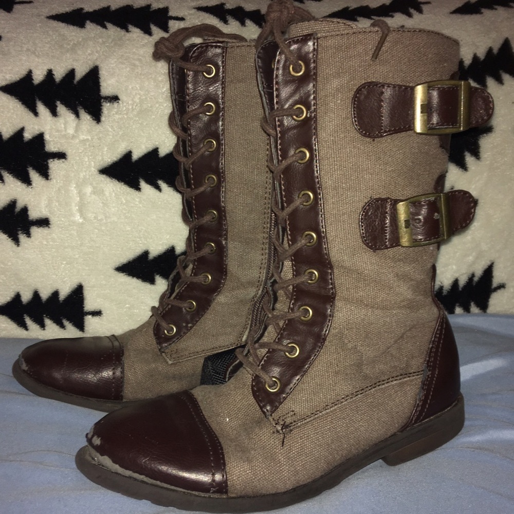 Steam Punk Mid Rise Boots