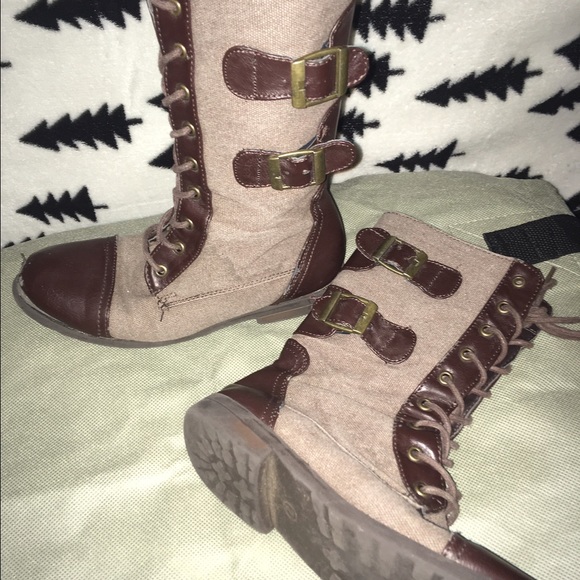 Steam Punk Mid Rise Boots - Picture 3 of 3