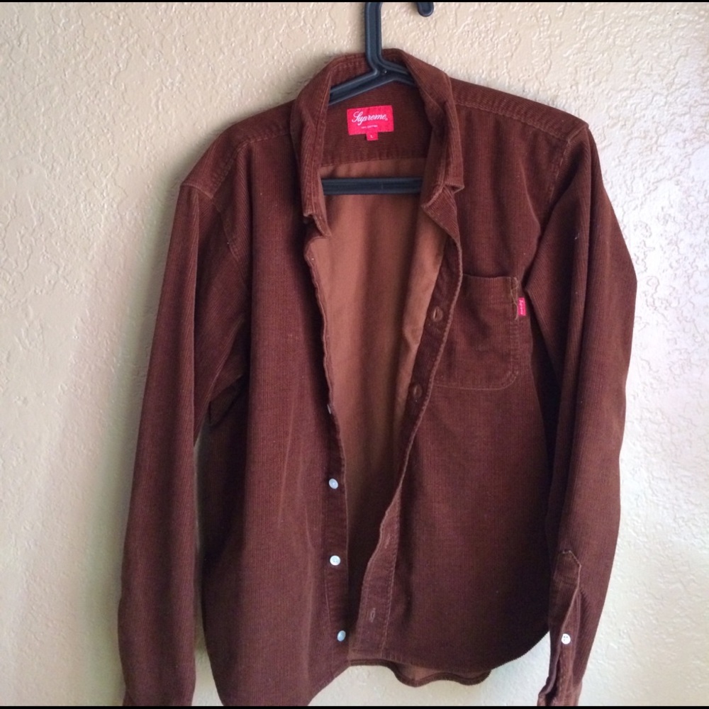 Supreme corduroy button up