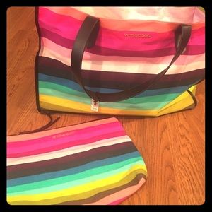 Vs tote with make up bag