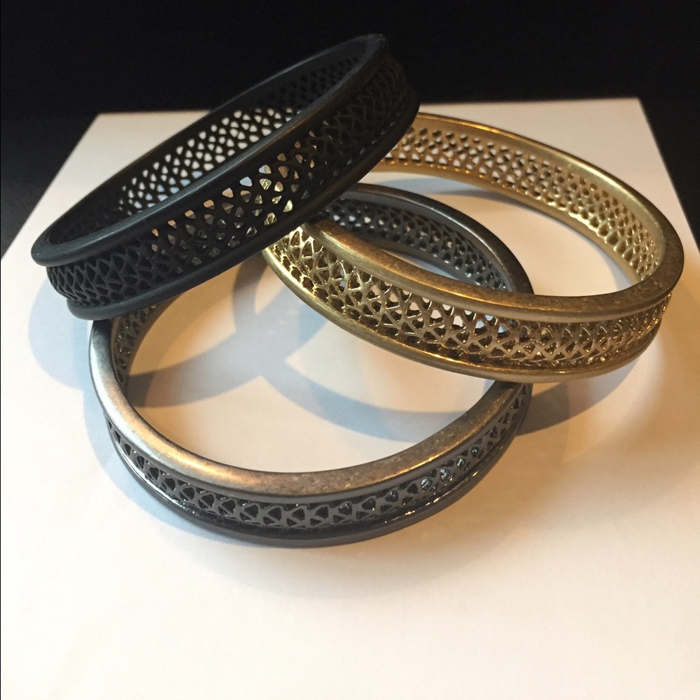 Lia Sophia mesh bangle bracelets (3)