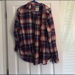 Long sleeve flannel button up.