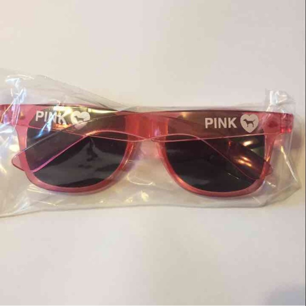 VS Pink Sunglasses Clear Pink