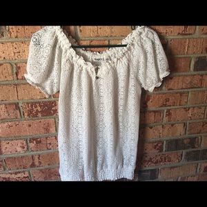NWOT Crochet Shirt