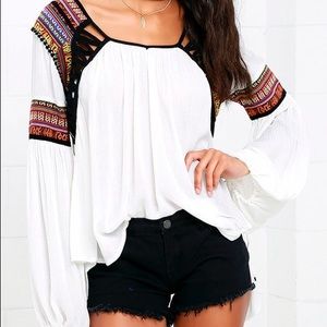 Boho top from lulus