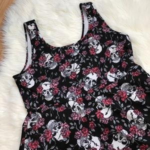 Torrid Skull & Roses Rockabilly Dress Plus Size