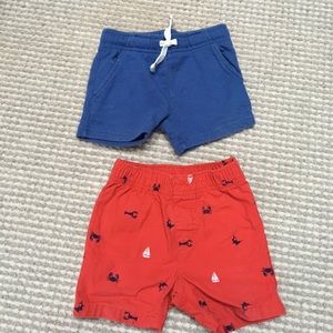Carter's boys 12 month shorts