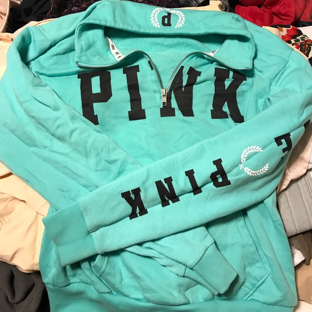 Pink half zip