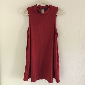 Dark red dress