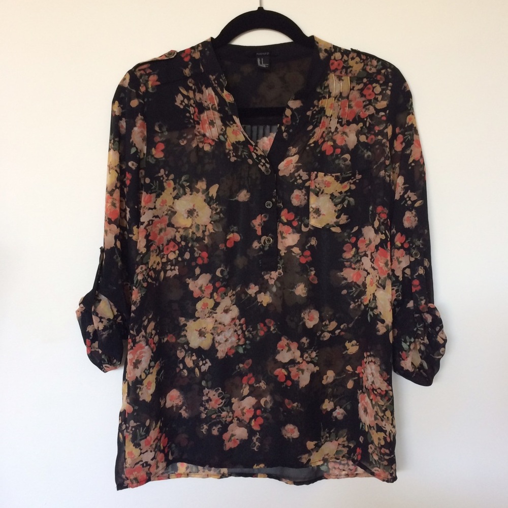 F21 Floral blouse