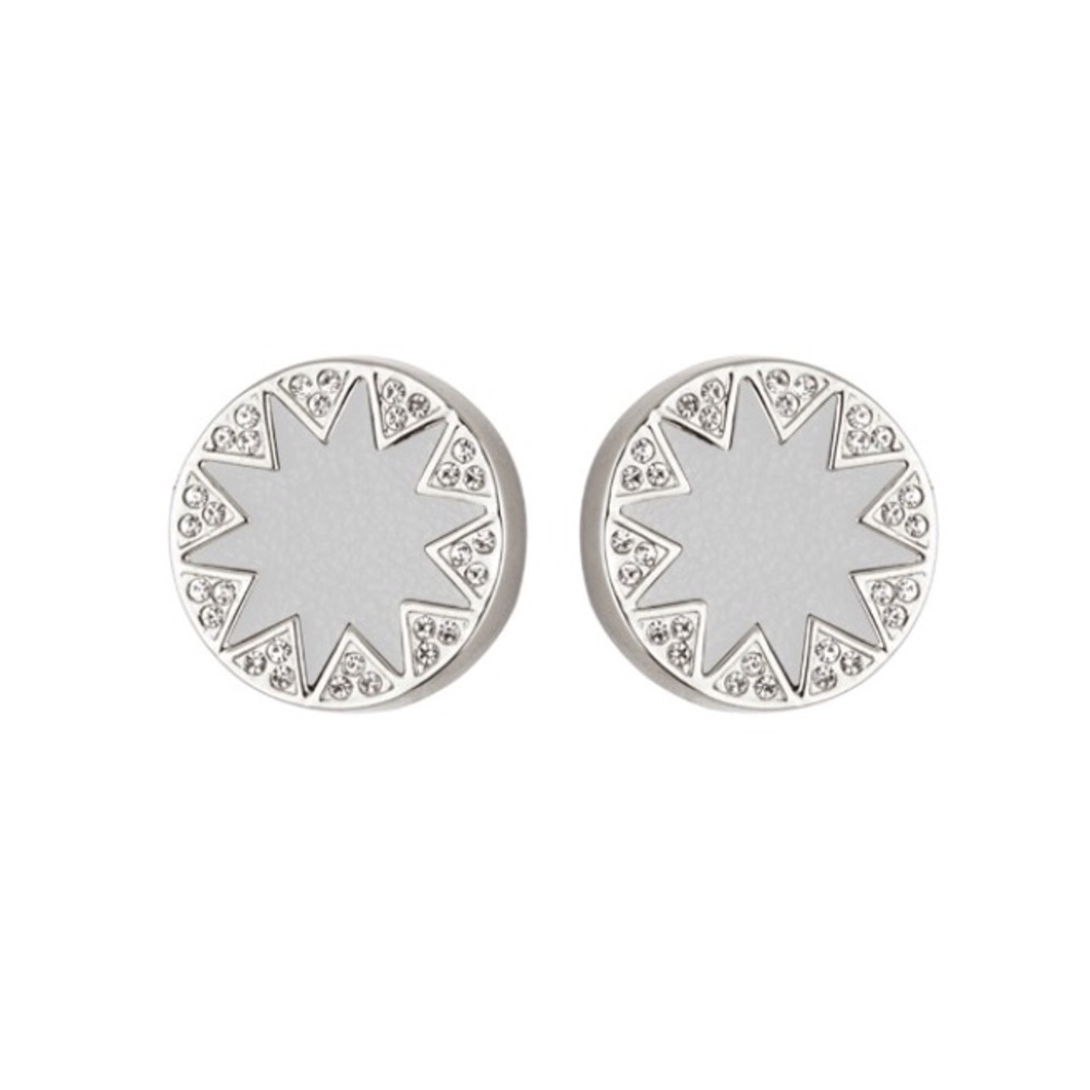 House of Harlow Gray & Pave Sunburst Earrings - Picture 5 of 5