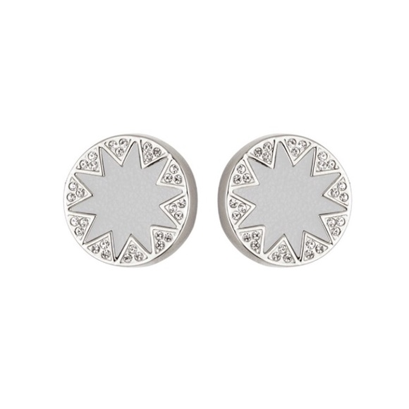 House of Harlow Gray & Pave Sunburst Earrings - Picture 5 of 5