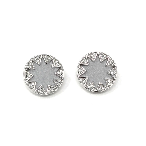 House of Harlow Gray & Pave Sunburst Earrings - Picture 2 of 5