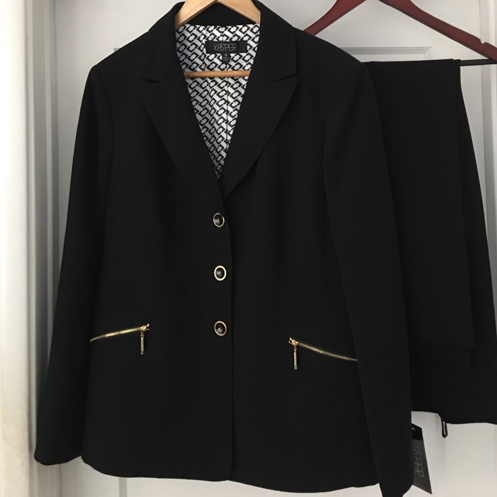 Kasper Black Women's Suit great for dressy event.