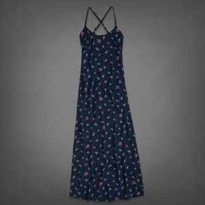 Abercrombie and Fitch blue foral dress