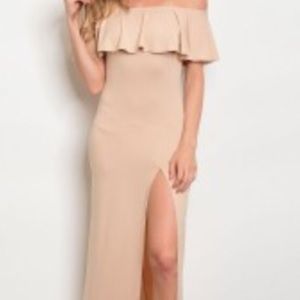 Off the shoulder maxi