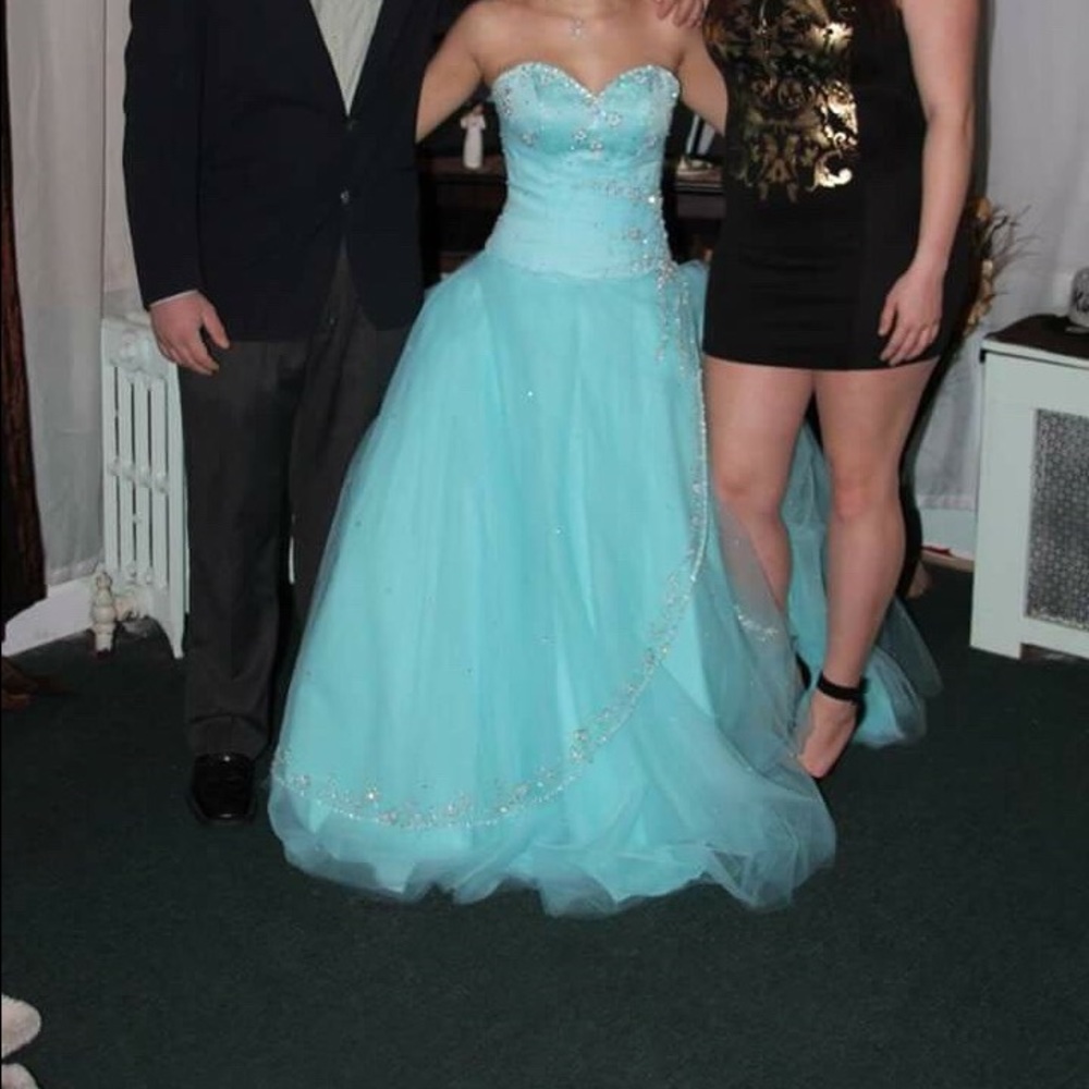 Baby blue sweet 16 dress