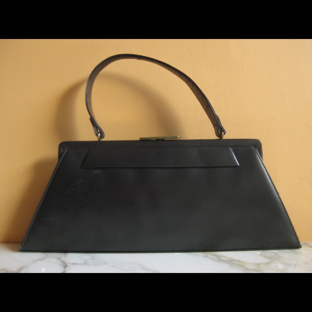 I. Miller Handbag by Bernall Vintage Black Leather