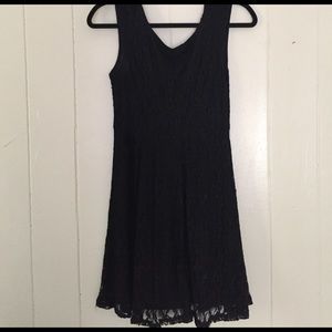 Black lace dress