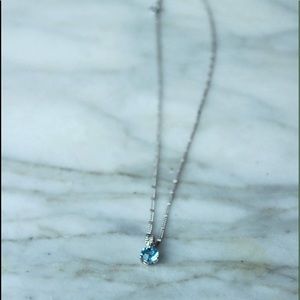 Sterling silver sapphire necklace