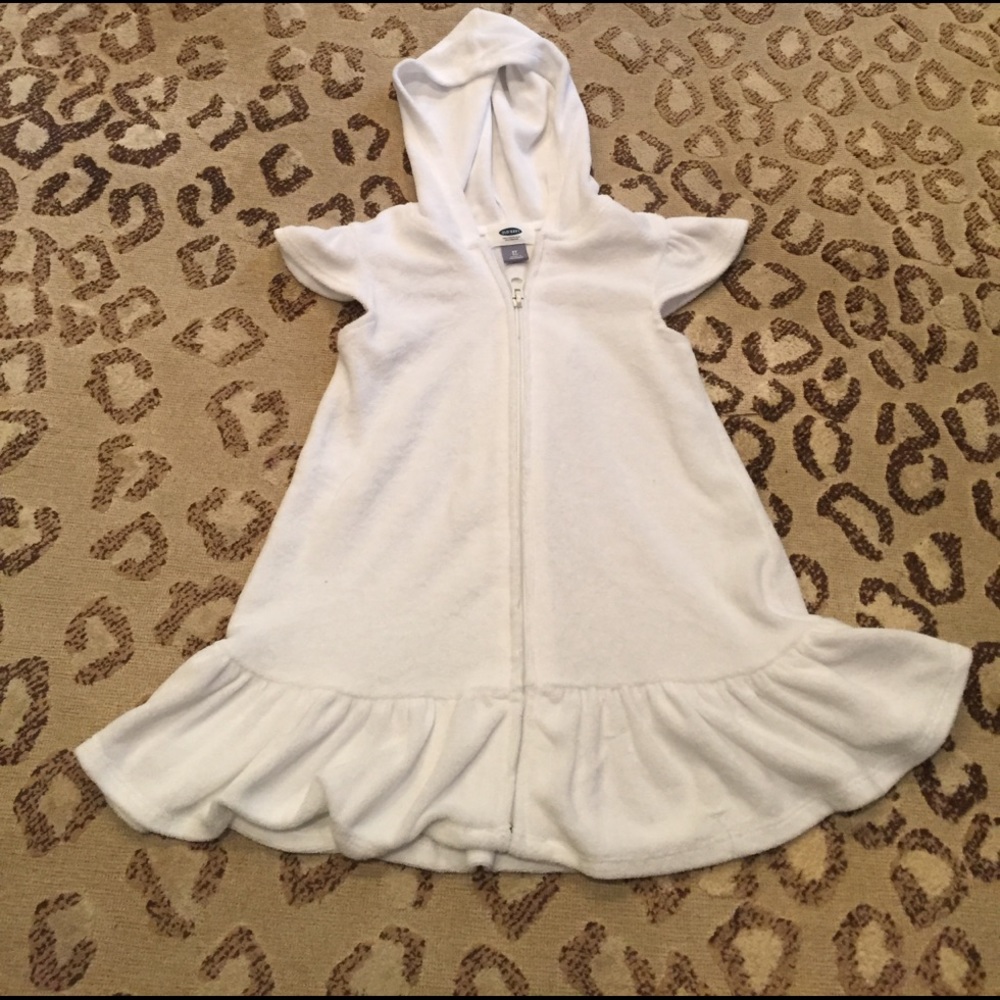 Old Navy Hooded Terry Swim Cover-up For Toddler
