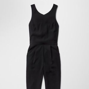Open back black jumpsuit