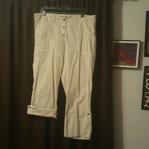 Pants or capri's with just a button away