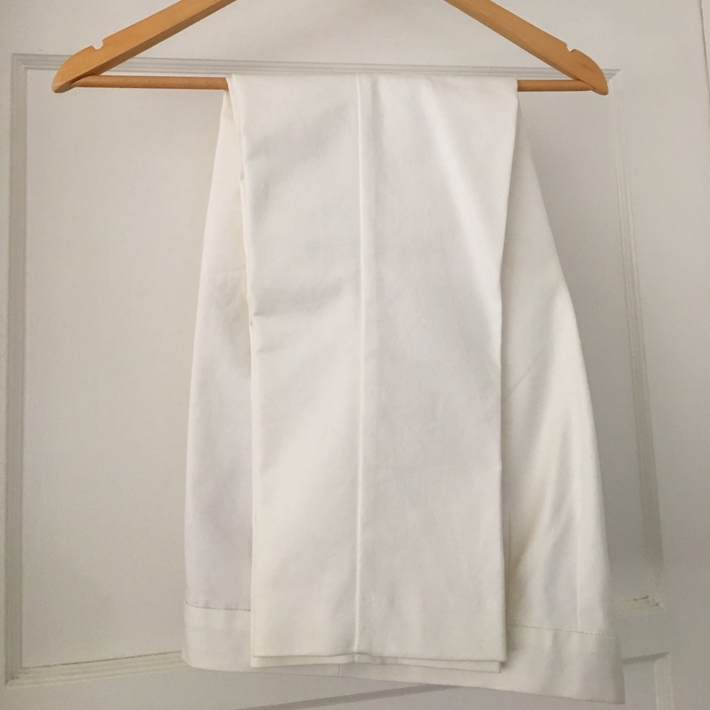 Boden White Bistro Crop Pant