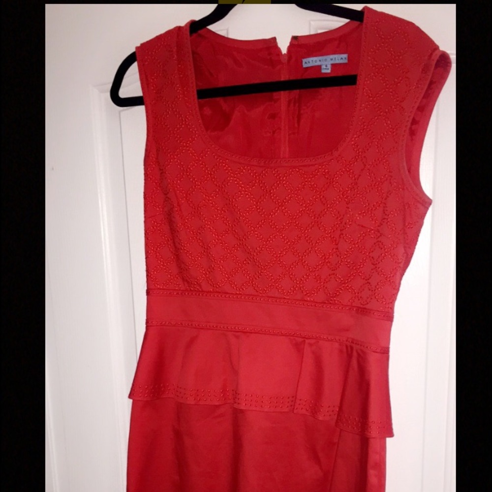 Antonio Melani sleeveless red dress