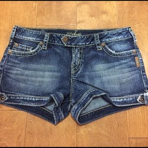 Silver Jean Shorts size 31