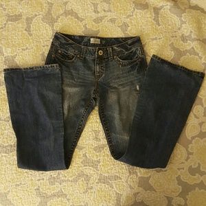 Distressed Flare Jeans