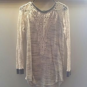 Lace thermal long sleeve