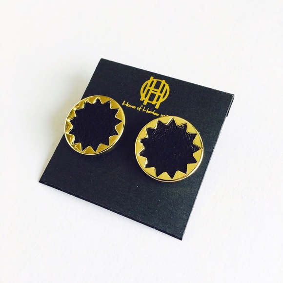 House of Harlow 1960 Jewelry - House of Harlow 1960 Black  Sunburst Earrings