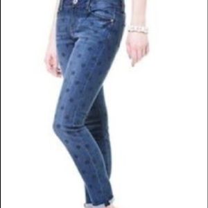 🔥SALE🔥 Kenzie Polka Dot Ankle Skinny Jeans