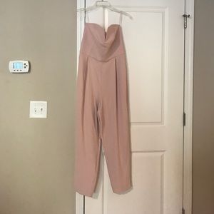 Blush Strapless Jumpsuit