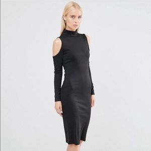 ASOS Club L Cold Shoulder Bodycon Dress