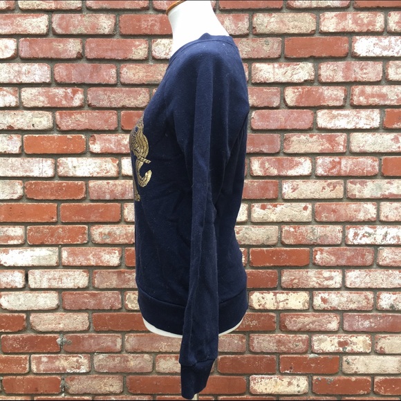 !SOLD! J Crew Metallic Elephant Sweatshirt - Picture 2 of 4