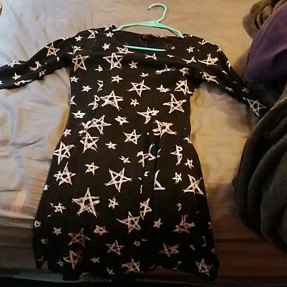Black and white star dress