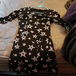 Black and white star dress