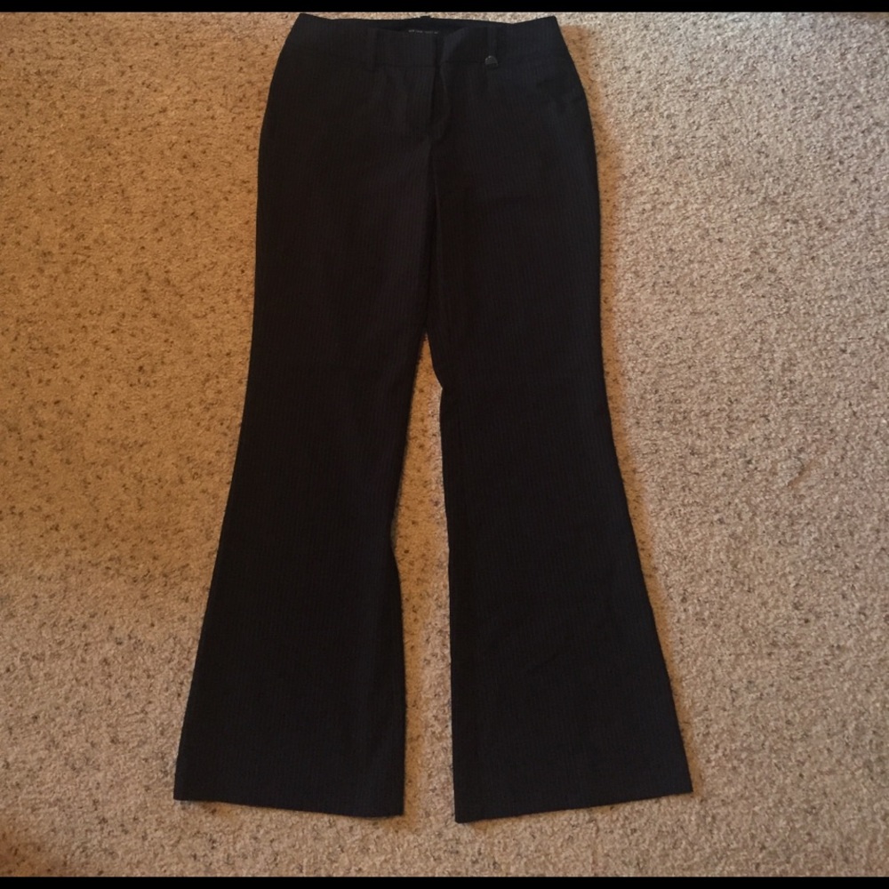 Black pin stripe dress pant