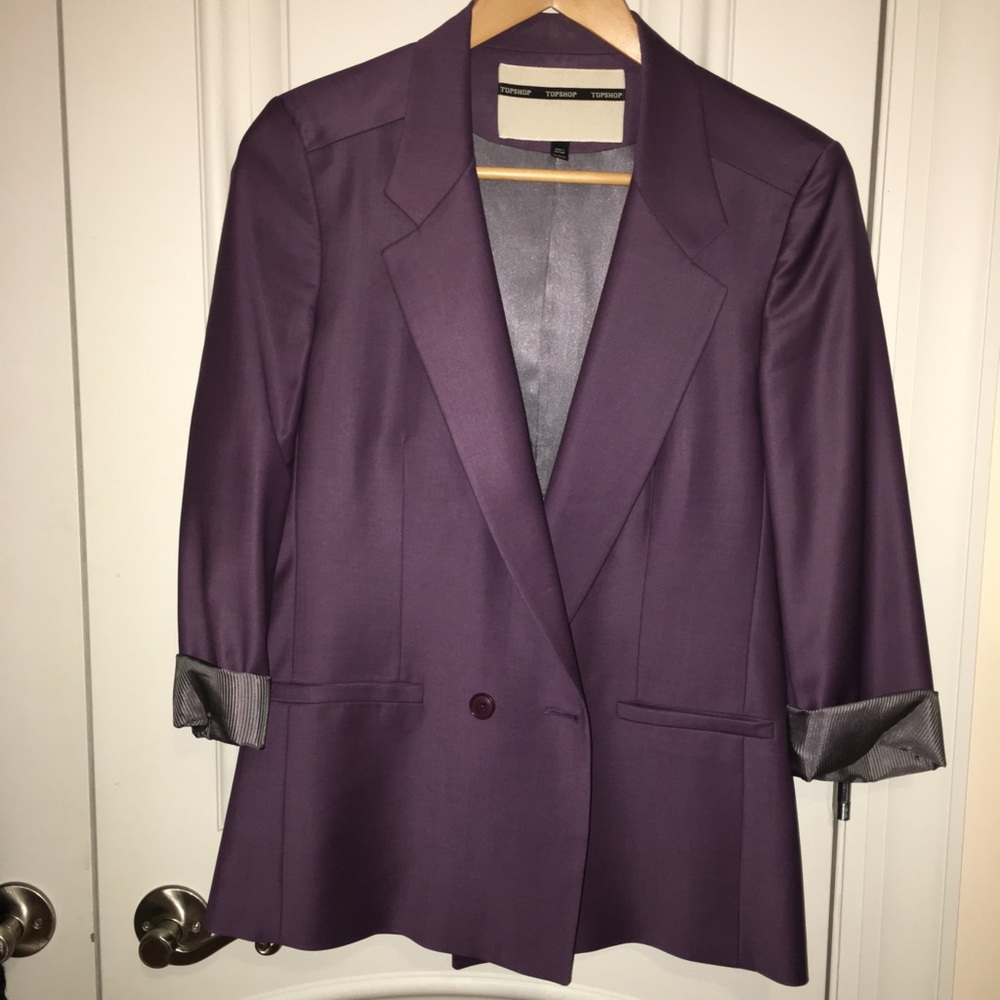 Topshop purple blazer