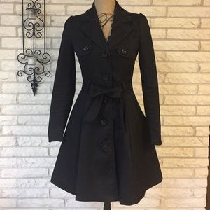 H&M black dress coat. Newer, barely worn.