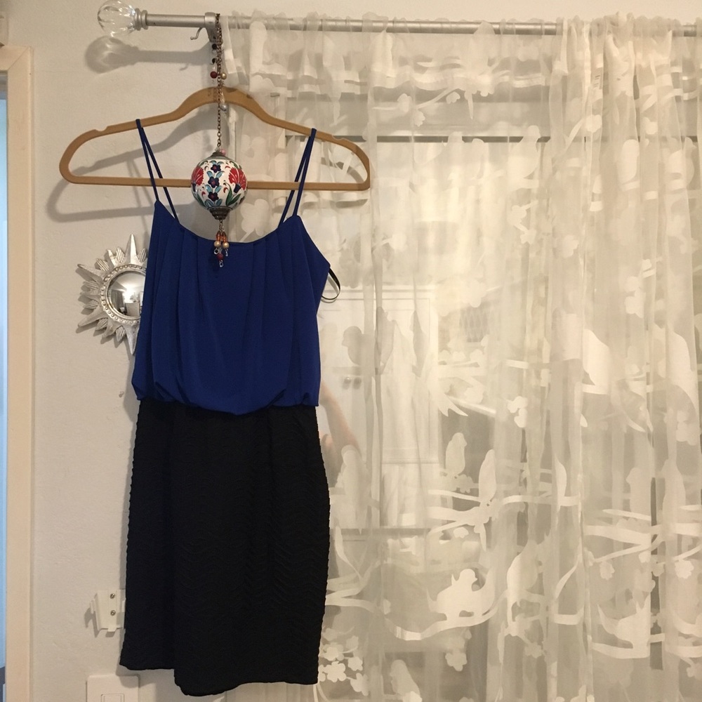 Blue and black dress!