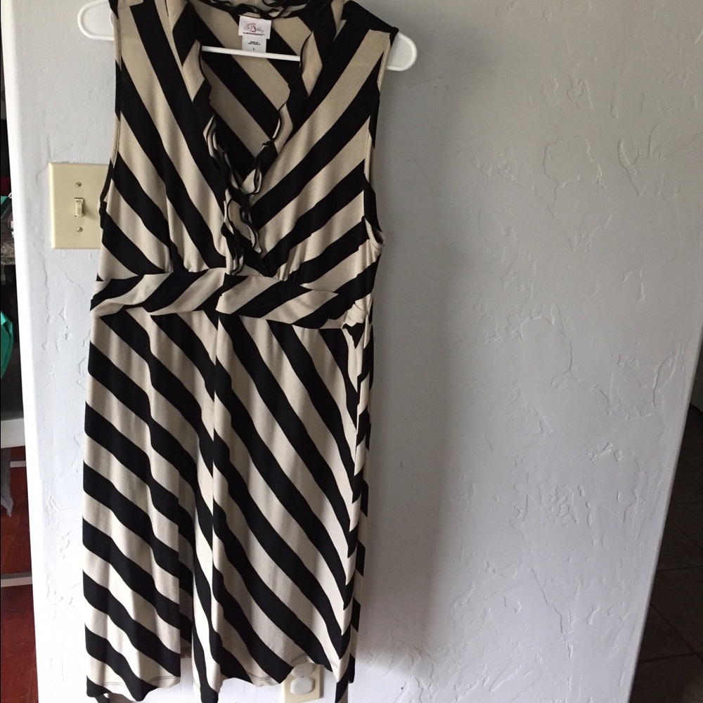 Black & white striped Oh Baby by Motherhood dress